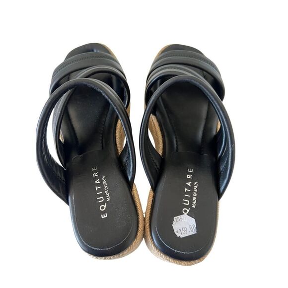 Equitare Leather Espadrilles NWT MSRP $159 Size 9.5 - Picture 6 of 8